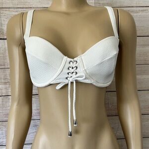 Forever 21 Ivory Bikini Top Size M NWT